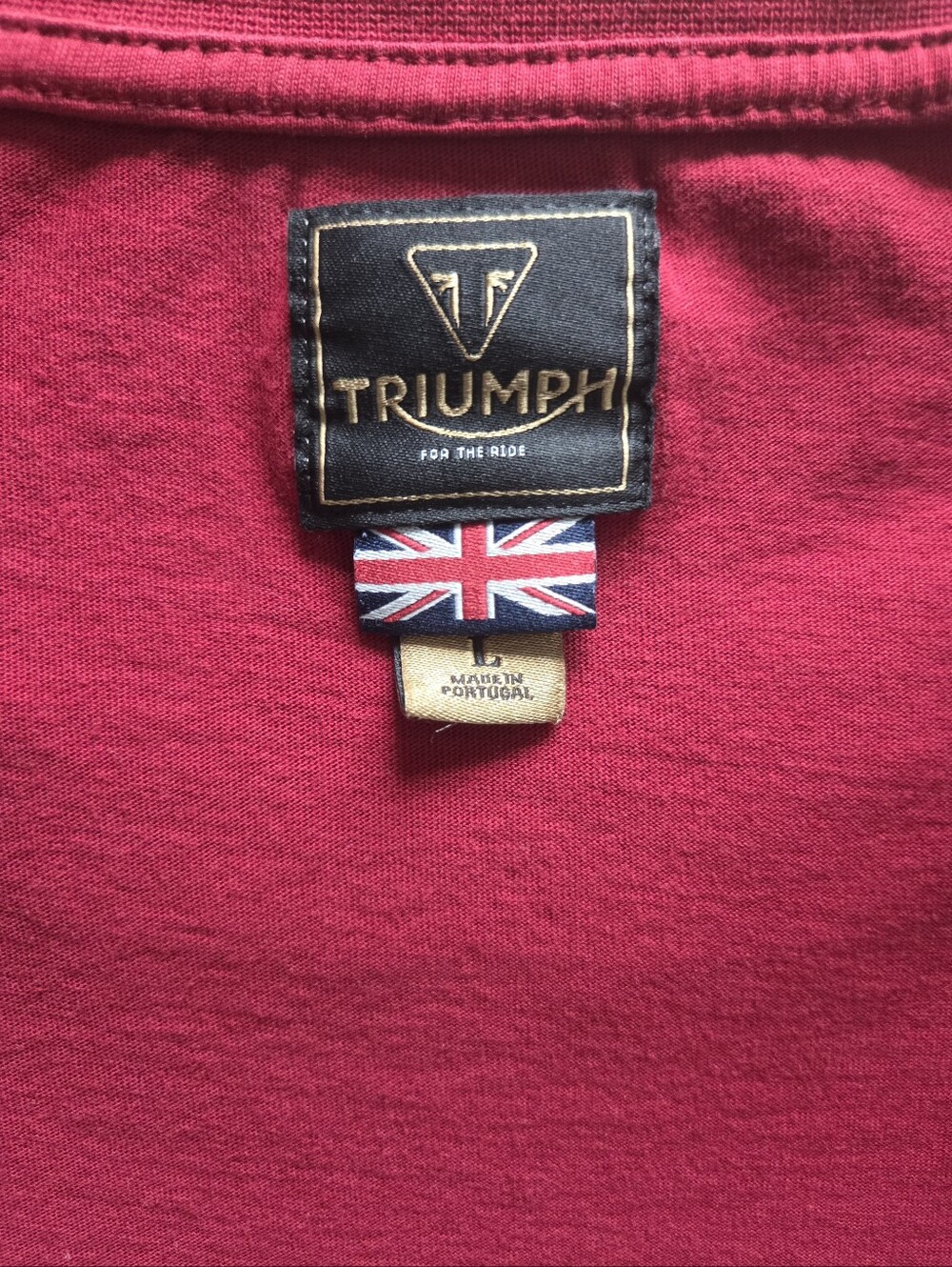 Triumph Motocycles Red Logo Graphic T Shirt Mens Size Large - Picture 6 of 7